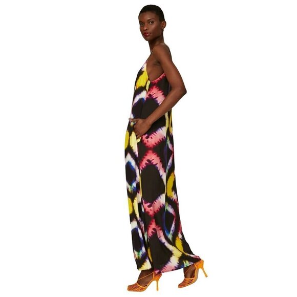 Busayo Collective Tie Dye Midi in Multicolor Medium Womens Womens Long Maxi Gown - Picture 2 of 10